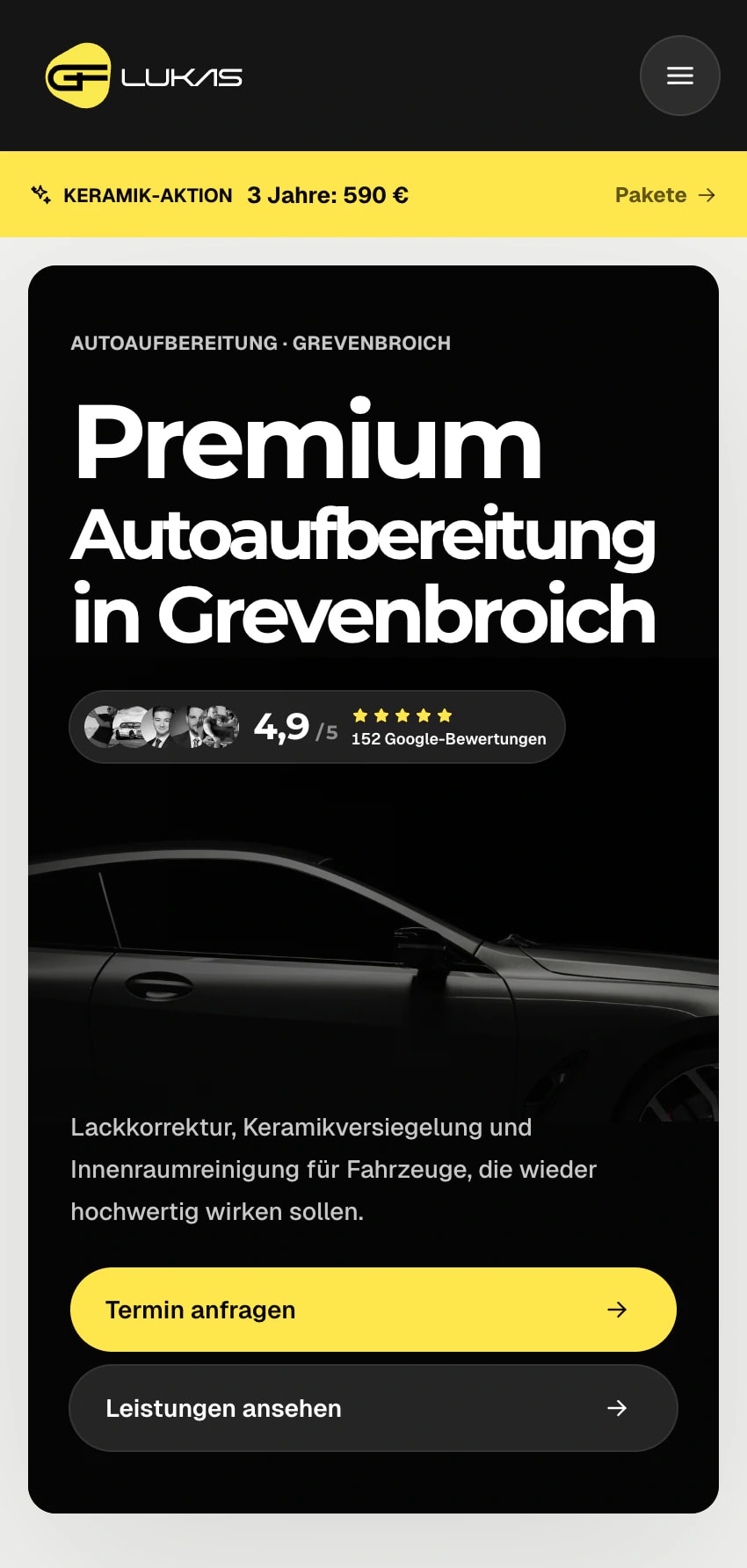 Der erste Eindruck auf dem Smartphone