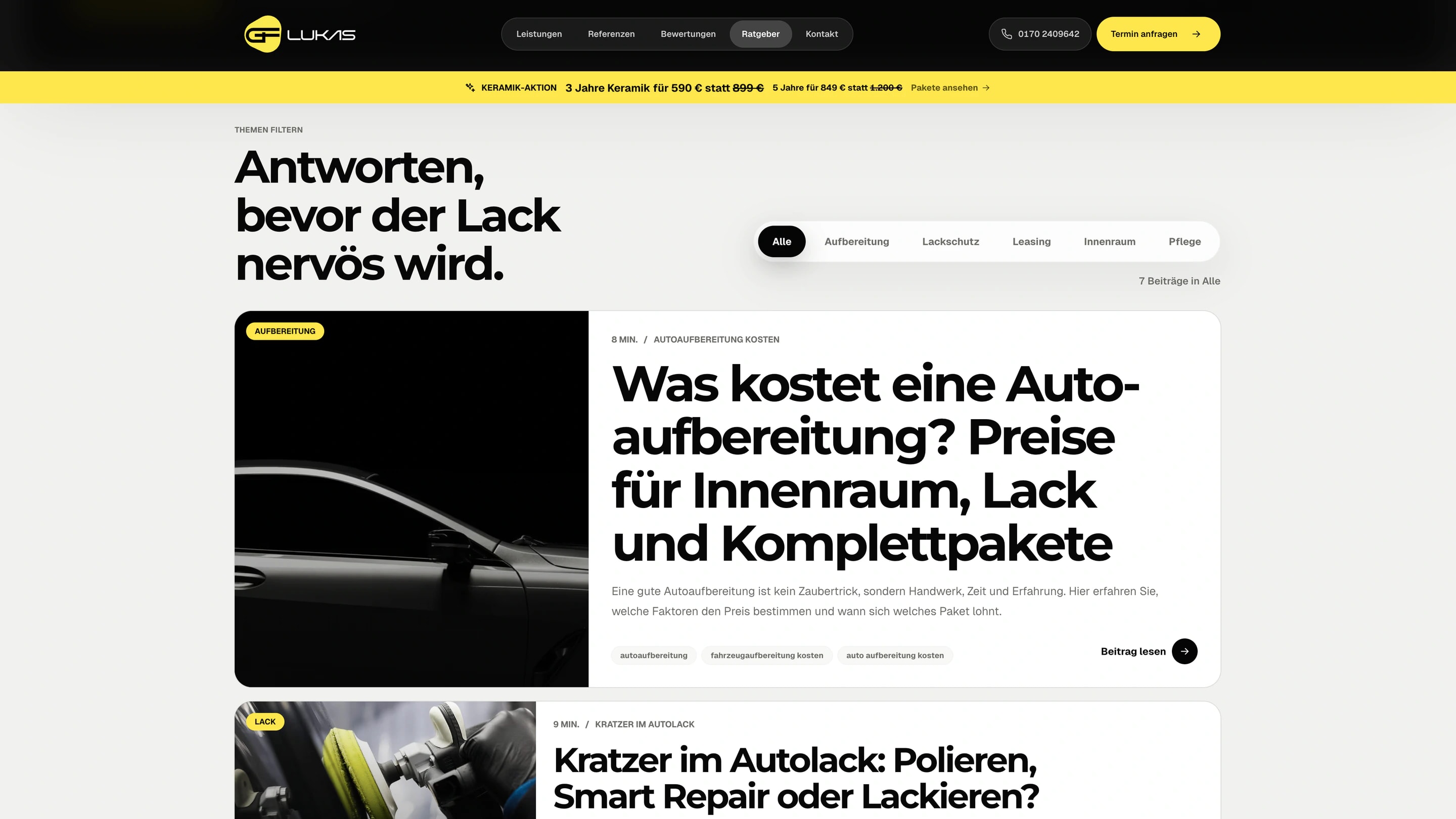 Inhalte, die bei der Leistungswahl helfen